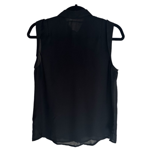 UO Silence + Fade Black Button Down See Through Tank Studded shoulders in Small - Picture 2 of 9